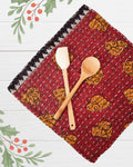 Kantha Dish Cloth | Christmas