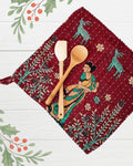 Kantha Dish Cloth | Christmas