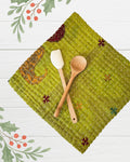 Kantha Dish Cloth | Christmas