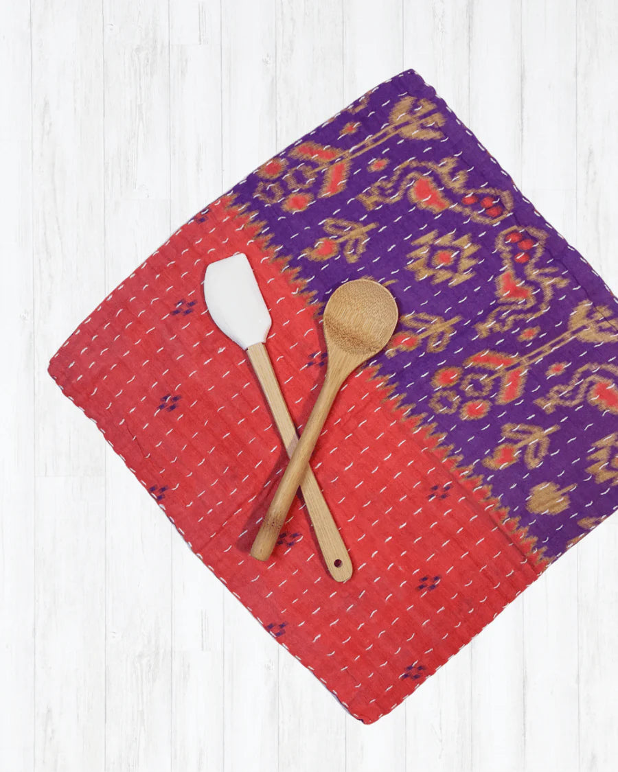Kantha Dish Cloth | Valentine's Day